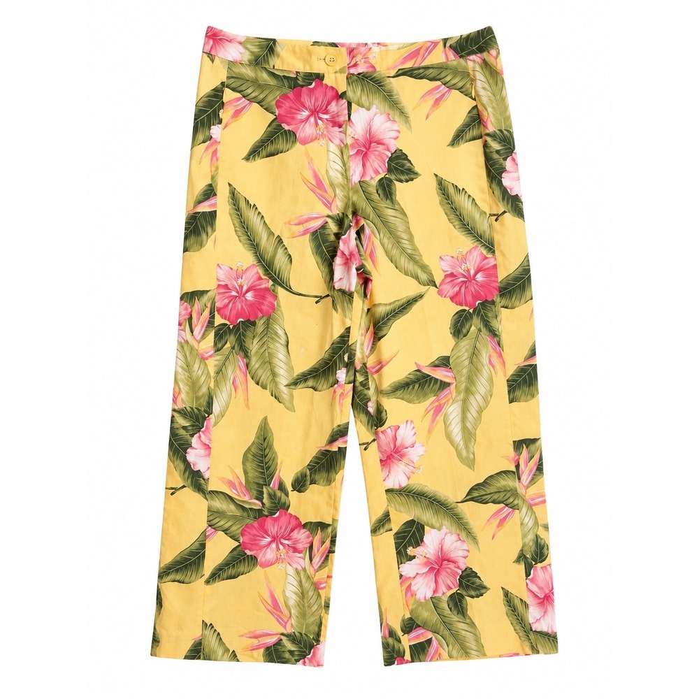 NWT Tommy Bahama Desert Oasis Dry Ginger Crop Pants Size 6 Tropical MSRP $125